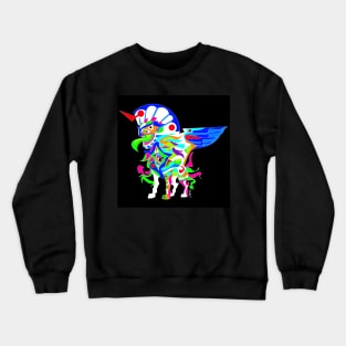 the marvelous sphinx esfinge ecopop in egypt kaiju art mexican patterns Crewneck Sweatshirt